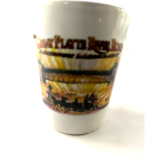The Great Platter River Road Shot Glass - Picture 3 of 7